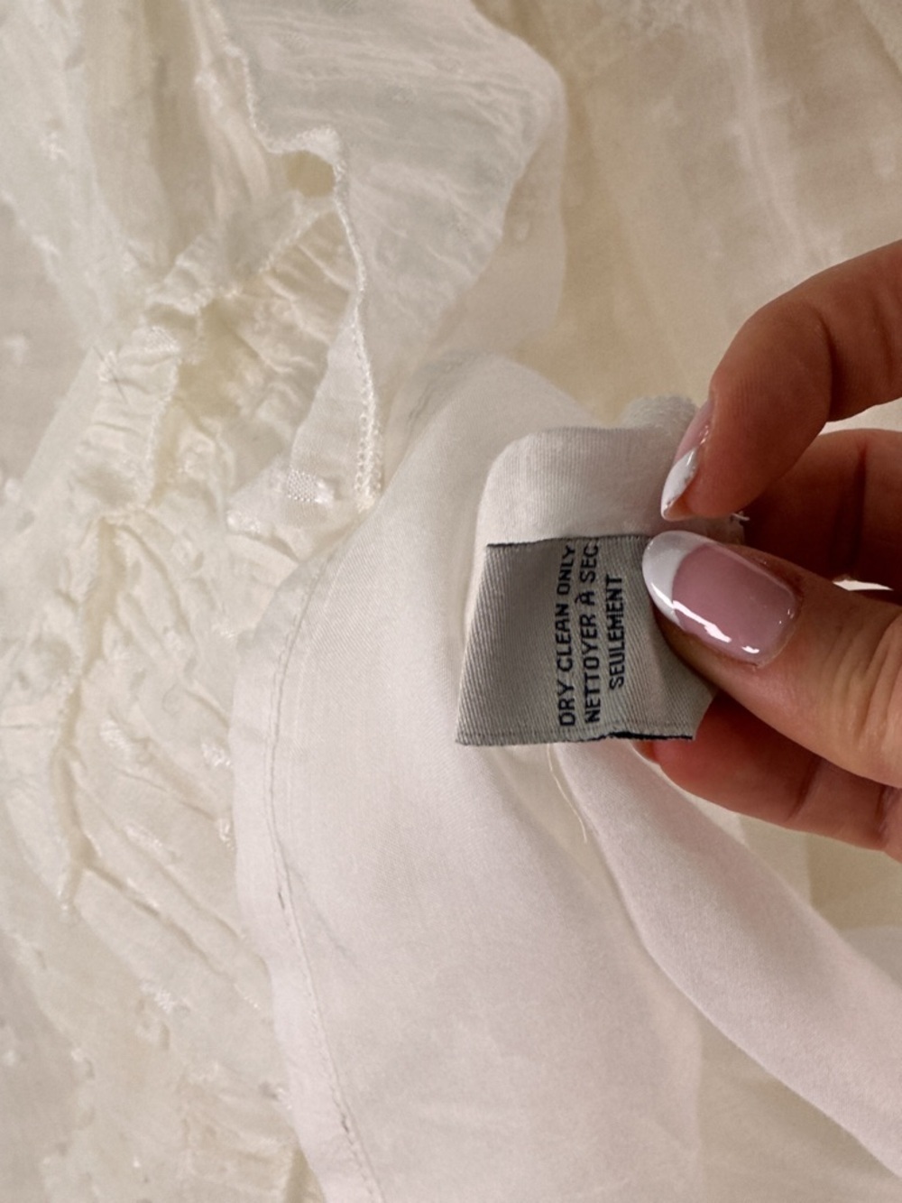 Ranna Gill Anthropologie White Embroidered Swiss Dot Boho Dress L - Picture 6 of 12